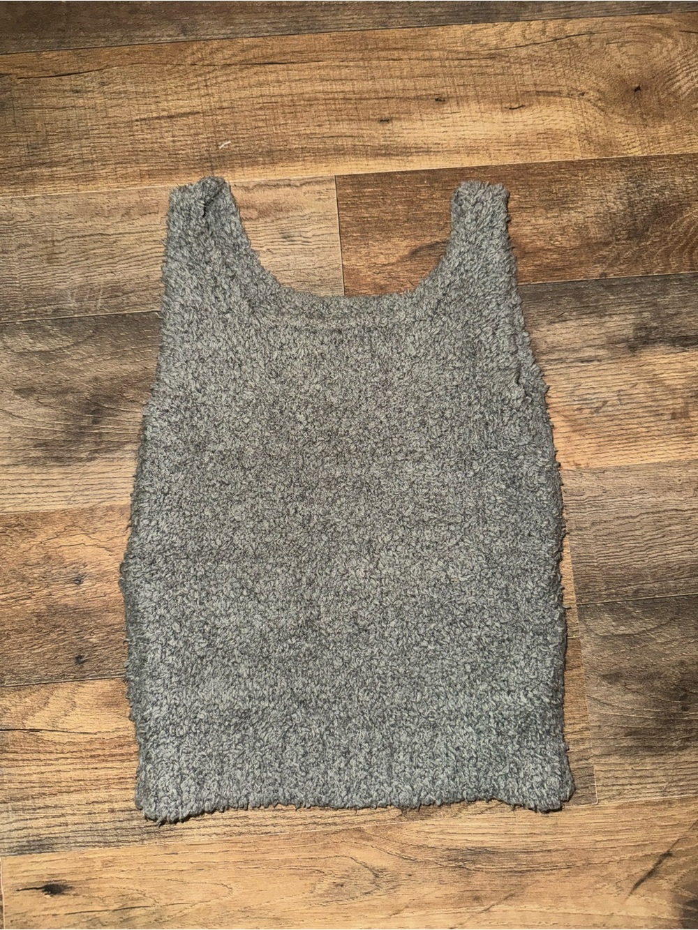 SKIMS Gray Sherpa Teddy Tank